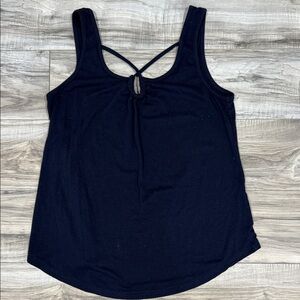 Navy Blue Sleeveless Top